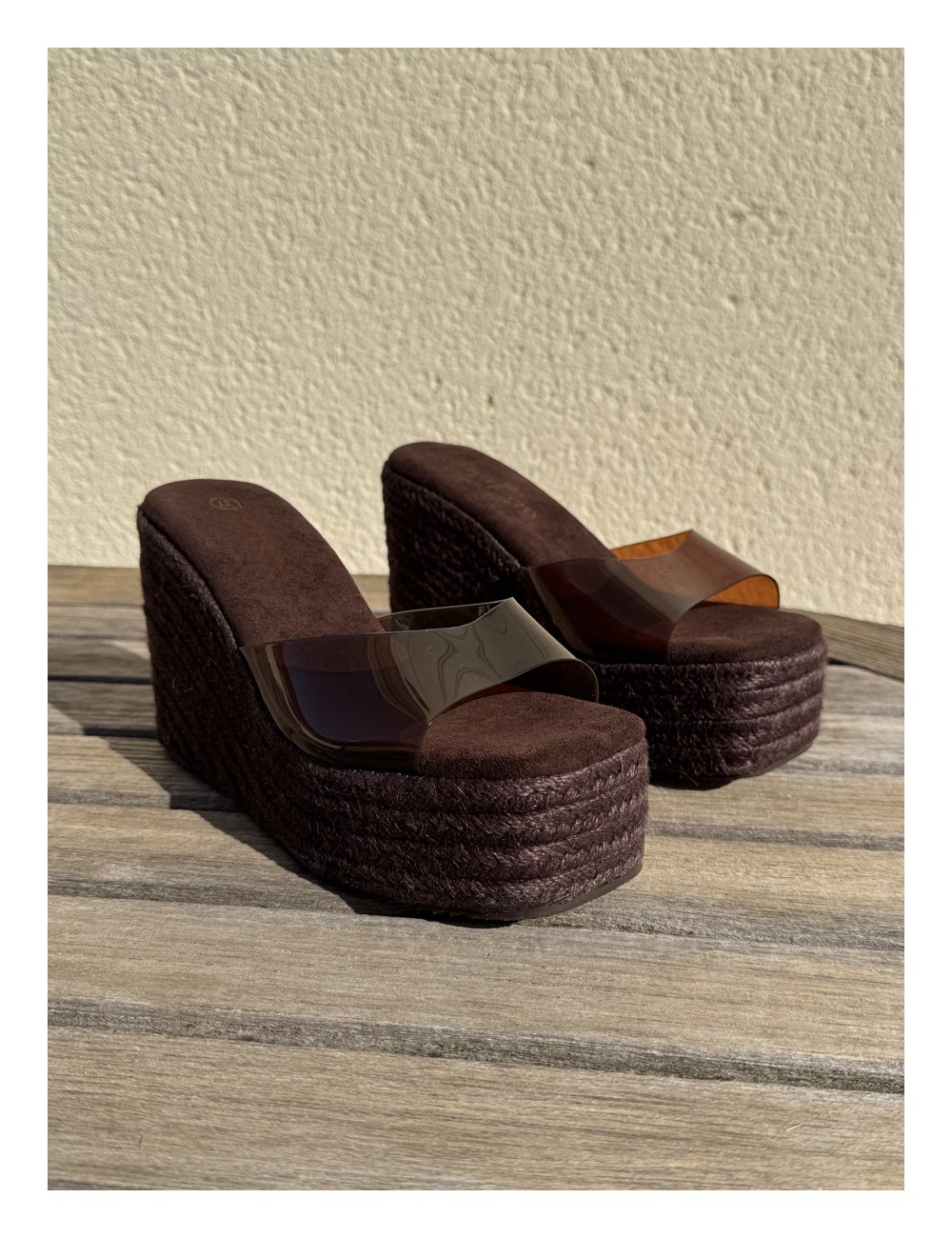 Sandalias con plataforma Sozza Brown