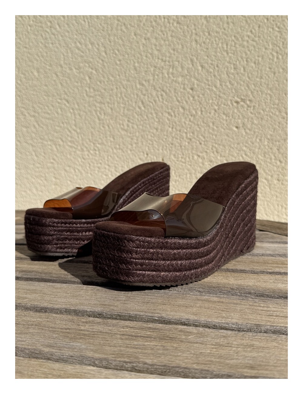Sandalias con plataforma Sozza Brown