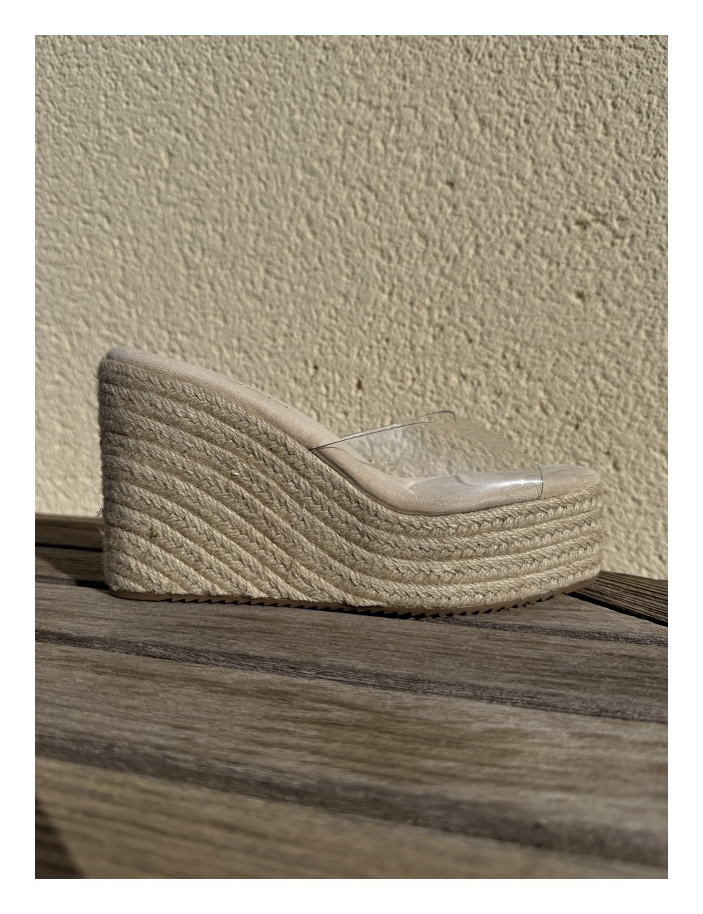 Sandalias con plataforma Sozza Beige