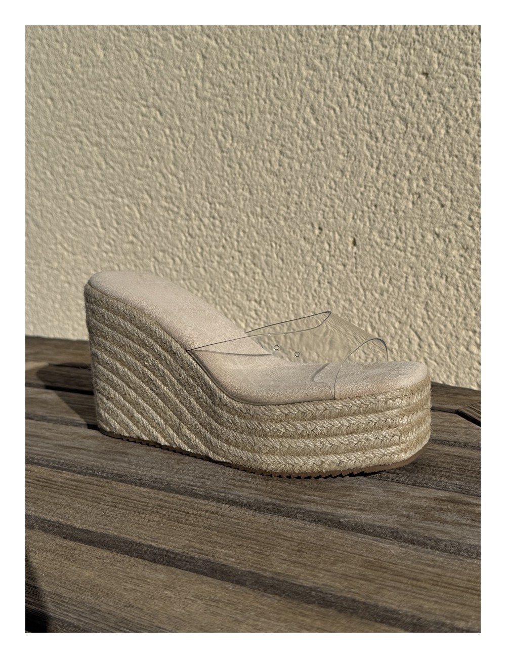 Sandalias con plataforma Sozza Beige
