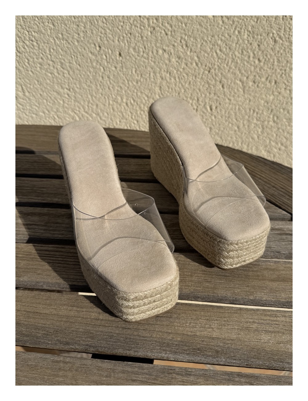Sandalias con plataforma Sozza Beige