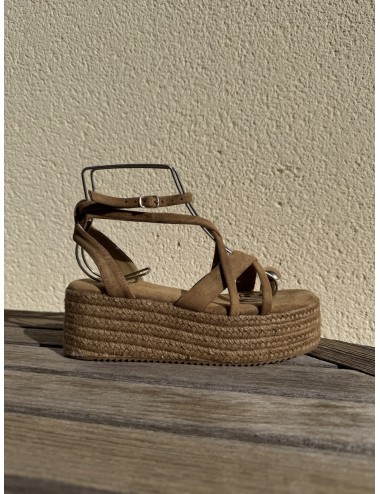 Sandalias con plataforma y anillo Luras Khaki