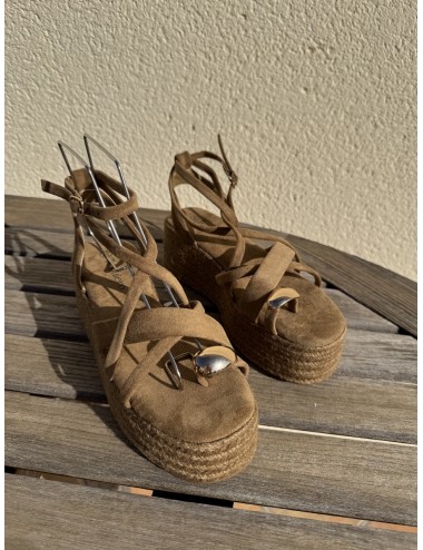 Sandalias con plataforma y anillo Luras Khaki