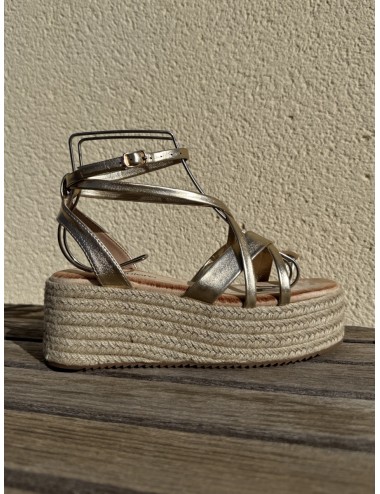 Sandalias con plataforma y anillo Luras Gold