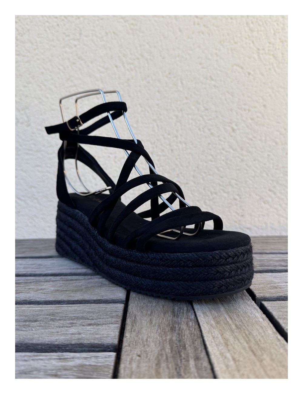 Sandalias con plataforma Nuchis Noir