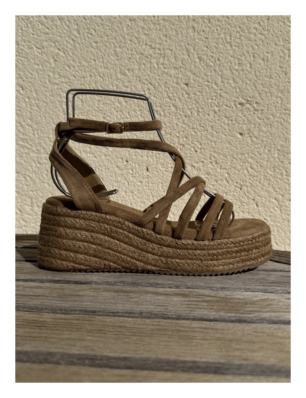 Sandalias con plataforma Nuchis Khaki