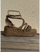 Sandalias con plataforma Nuchis Khaki