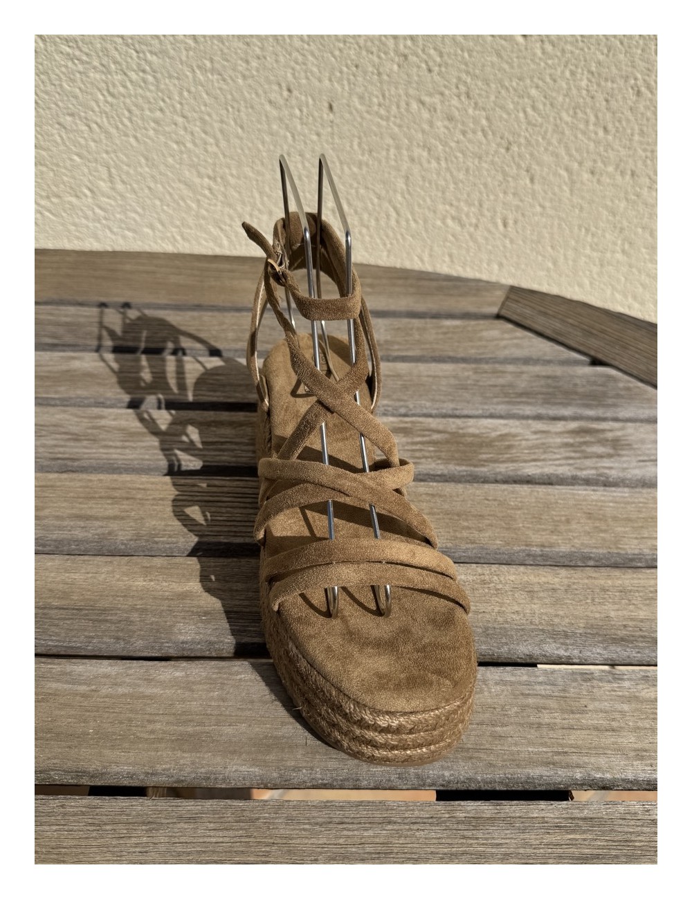 Sandalias con plataforma Nuchis Khaki