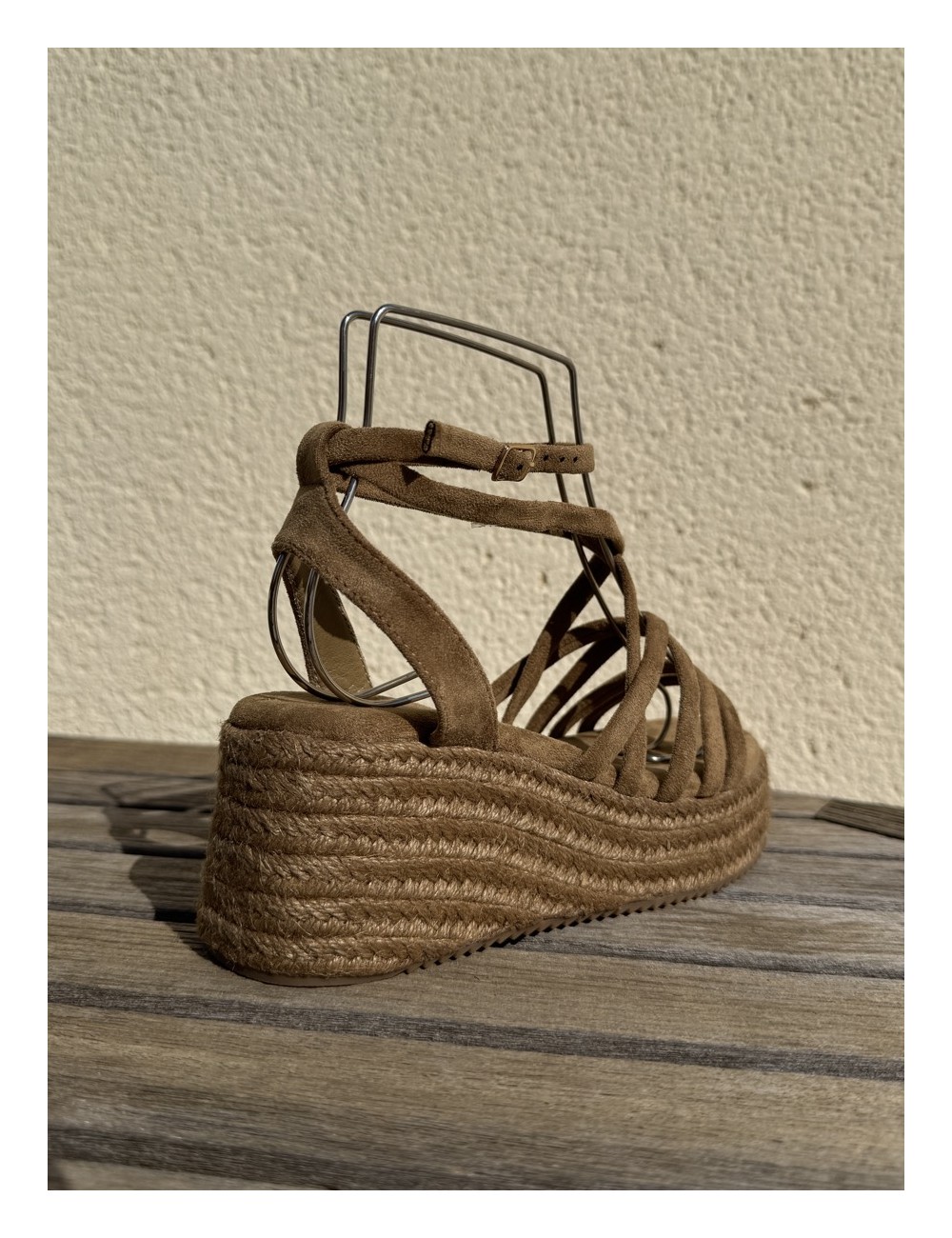 Sandalias con plataforma Nuchis Khaki