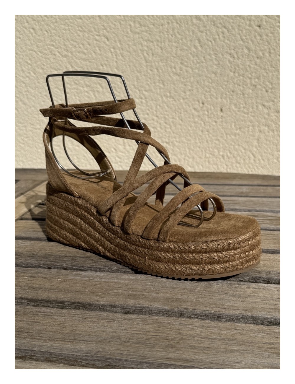 Sandalias con plataforma Nuchis Khaki
