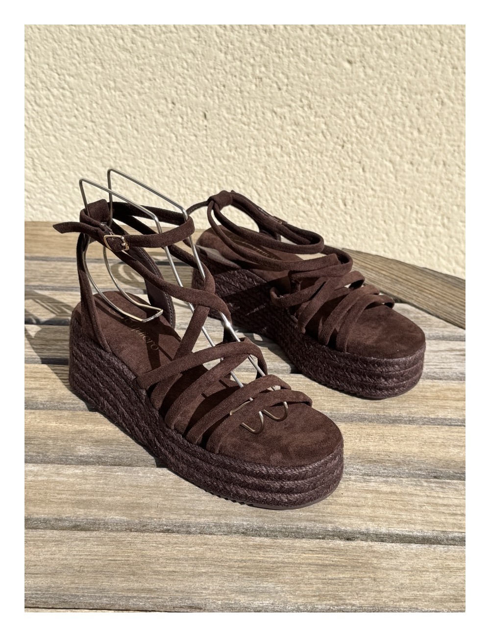 Sandalias con plataforma Nuchis Brown