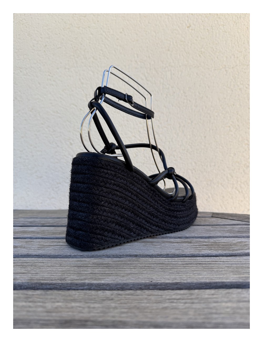 Sandalias con cuña Onani All Noir