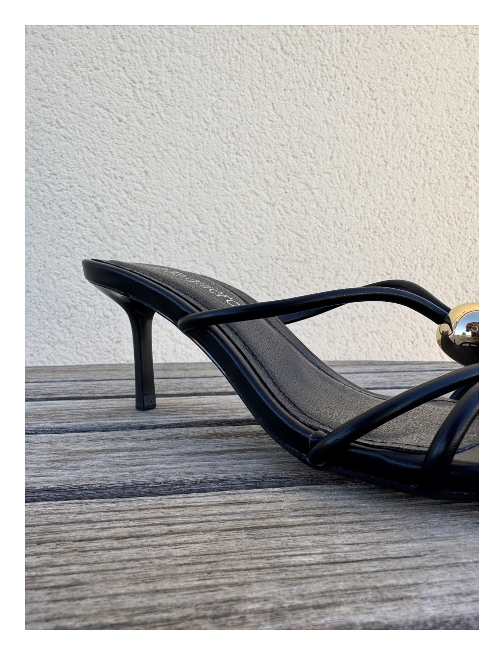 Sandalias de tacón fino Priatu Noir