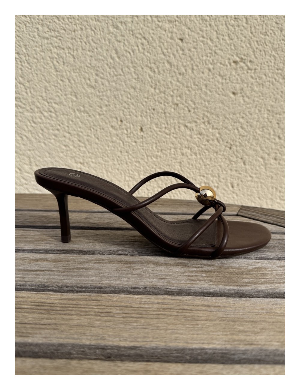 Sandalias de tacón fino Priatu Brown
