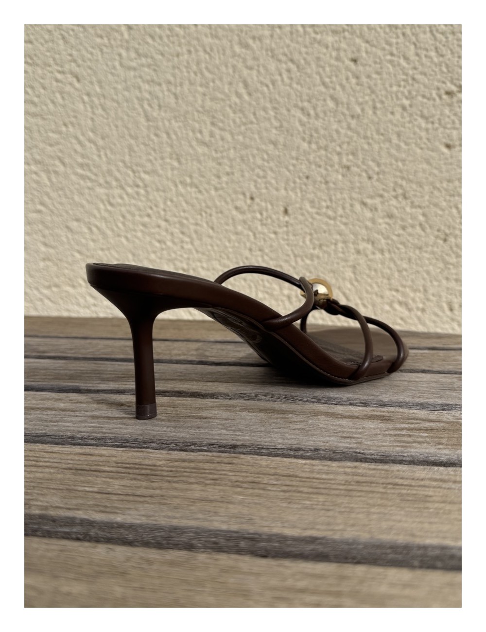 Sandalias de tacón fino Priatu Brown