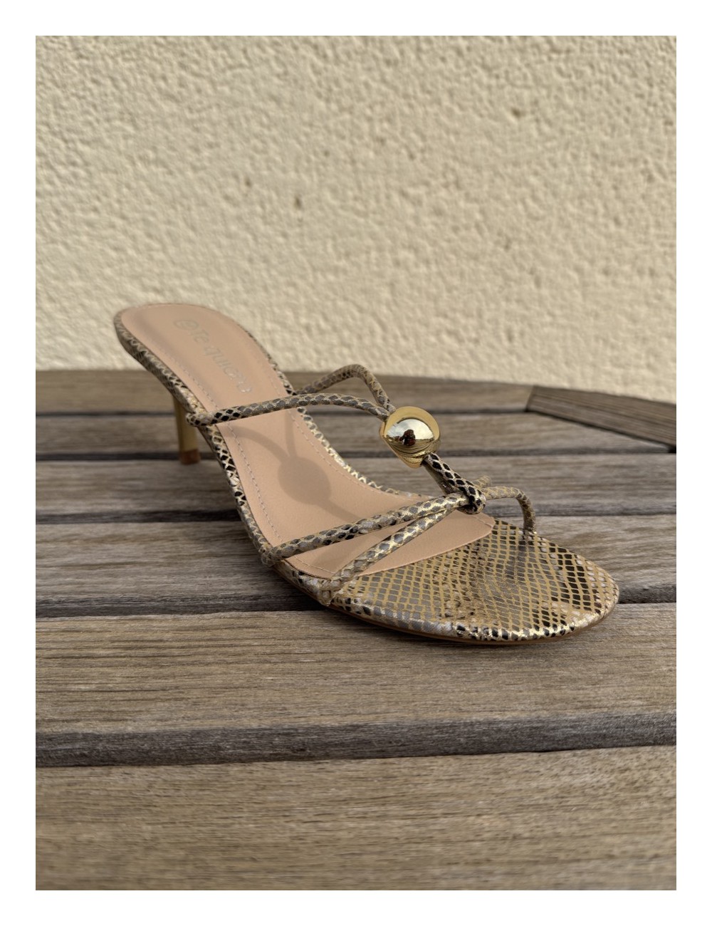 Sandalias de tacón fino Priatu Snake