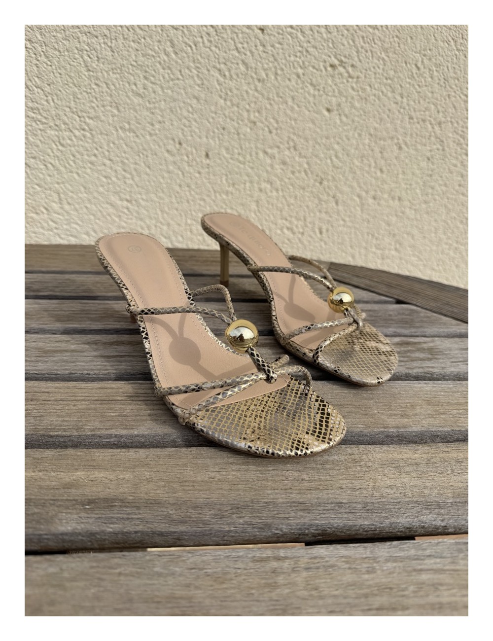 Sandalias de tacón fino Priatu Snake