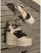 Sandalias con cuñas altas Loiri Beige