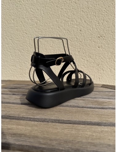 Sandalias con tiras y anillo Onifai Noir