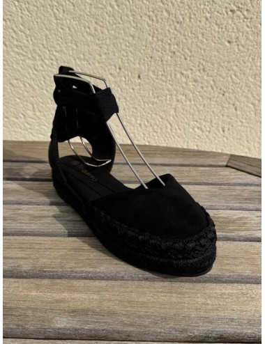 Alpargatas con cintas a la pierna Altara Noir