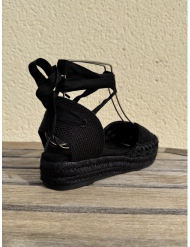 Alpargatas con cintas a la pierna Altara Noir