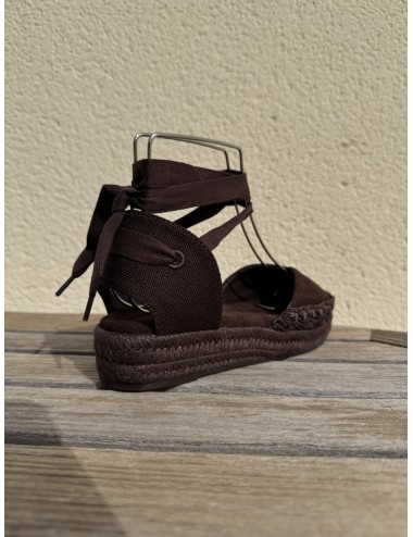 Alpargatas con cintas a la pierna Altara Brown