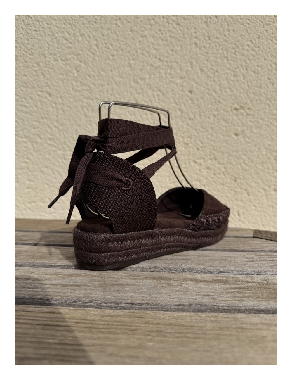 Alpargatas con cintas a la pierna Altara Brown