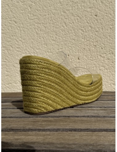 Sandalias de esparto con tiras Transparente Biasi Green