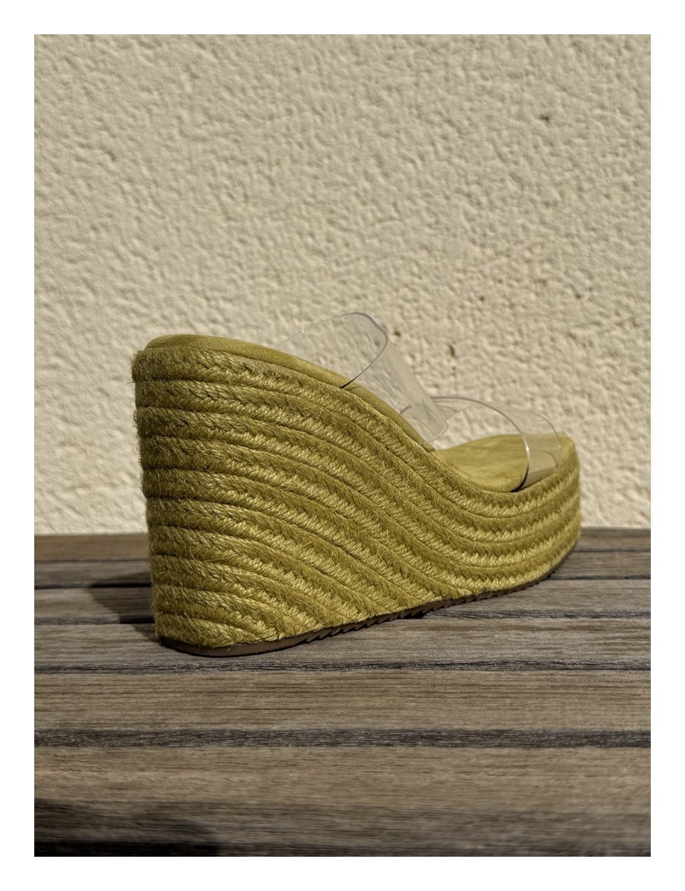 Sandalias de esparto con tiras Transparente Biasi Green