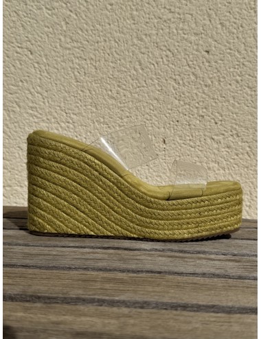 Sandalias de esparto con tiras Transparente Biasi Green