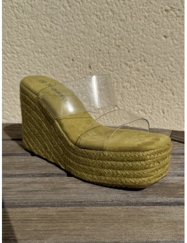 Sandalias de esparto con tiras Transparente Biasi Green