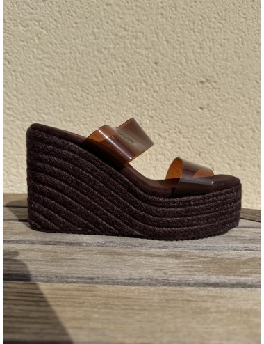 Sandalias de esparto con tiras Transparente Biasi Brown