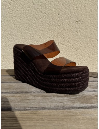 Sandalias de esparto con tiras Transparente Biasi Brown