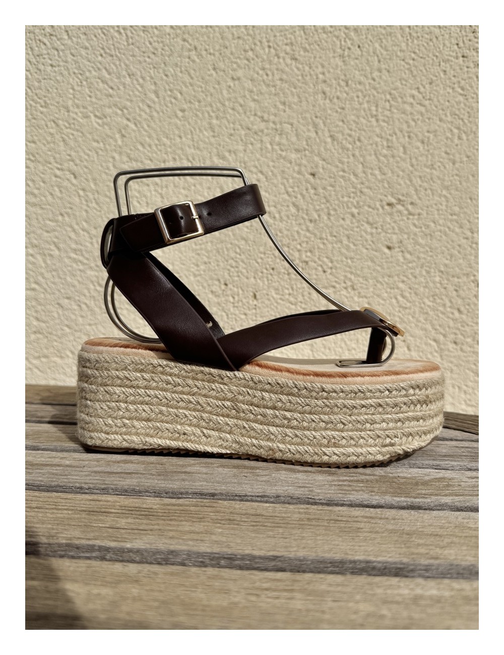 Sandalias con plataforma Paolo Brown
