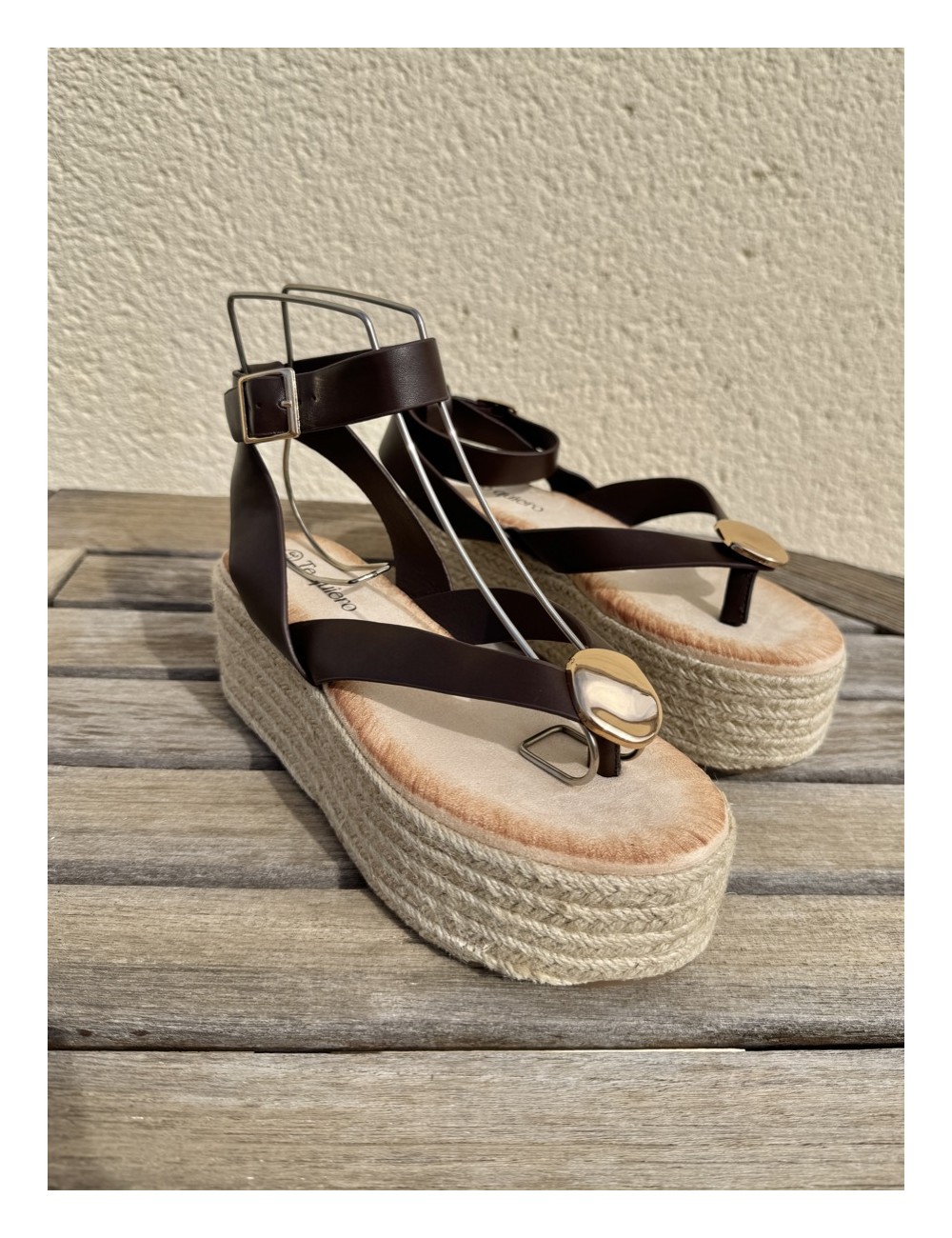 Sandalias con plataforma Paolo Brown