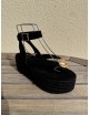 Sandalias con plataforma Paolo All Noir