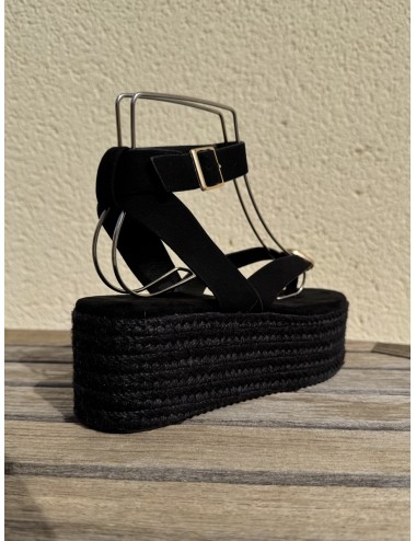 Sandalias con plataforma Paolo All Noir