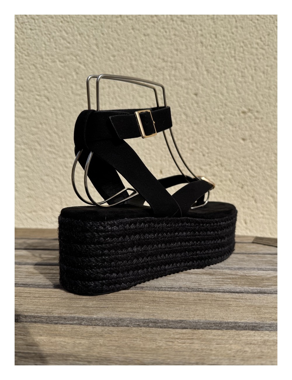 Sandalias con plataforma Paolo All Noir