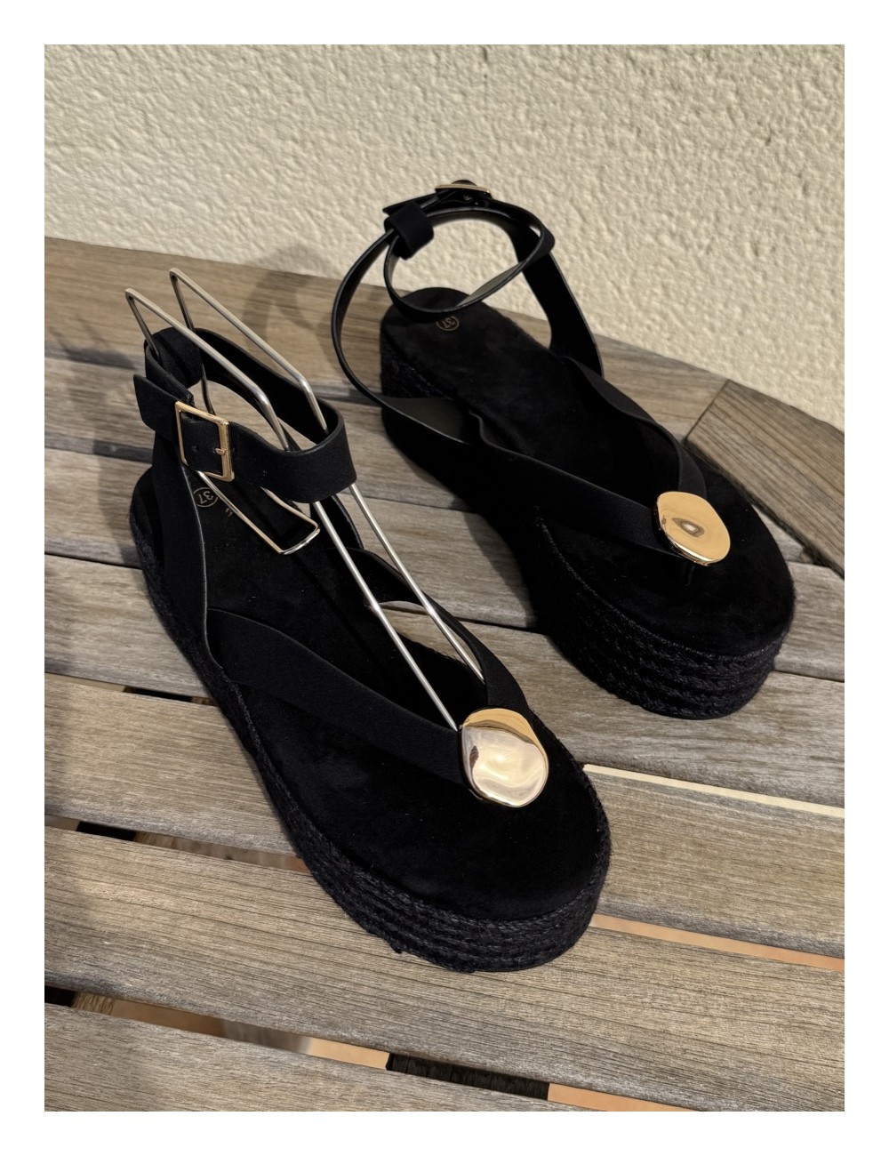 Sandalias con plataforma Paolo All Noir