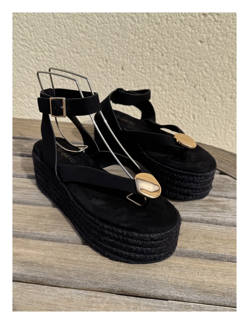 Sandalias con plataforma Paolo All Noir