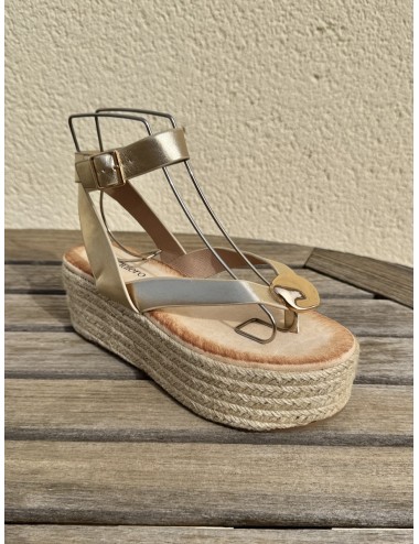 Sandalias con plataforma Paolo Gold