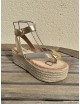 Sandalias con plataforma Paolo Gold