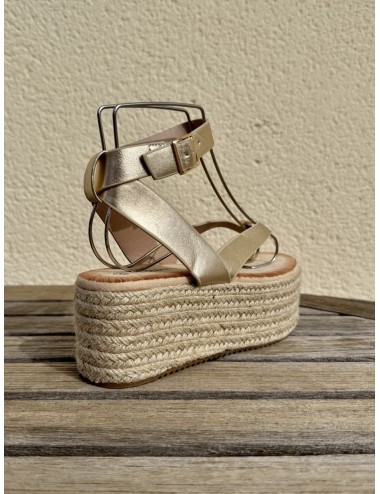 Sandalias con plataforma Paolo Gold