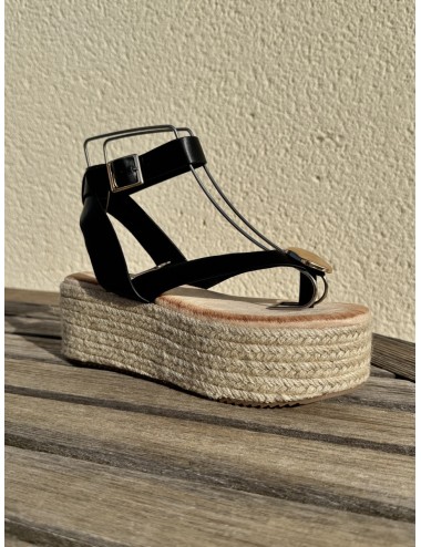 Sandalias con plataforma Paolo Noir