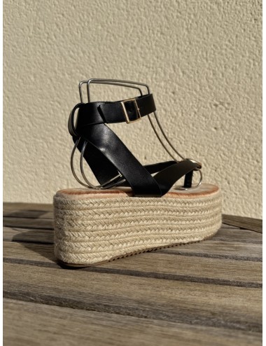 Sandalias con plataforma Paolo Noir