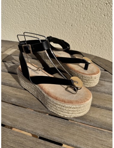 Sandalias con plataforma Paolo Noir