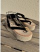 Sandalias con plataforma Paolo Noir