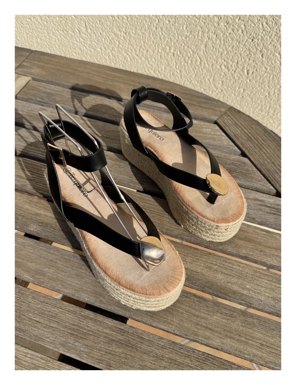 Sandalias con plataforma Paolo Noir