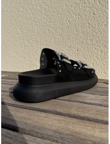 Sandalias con Plataforma y hebillas Tirli Noir