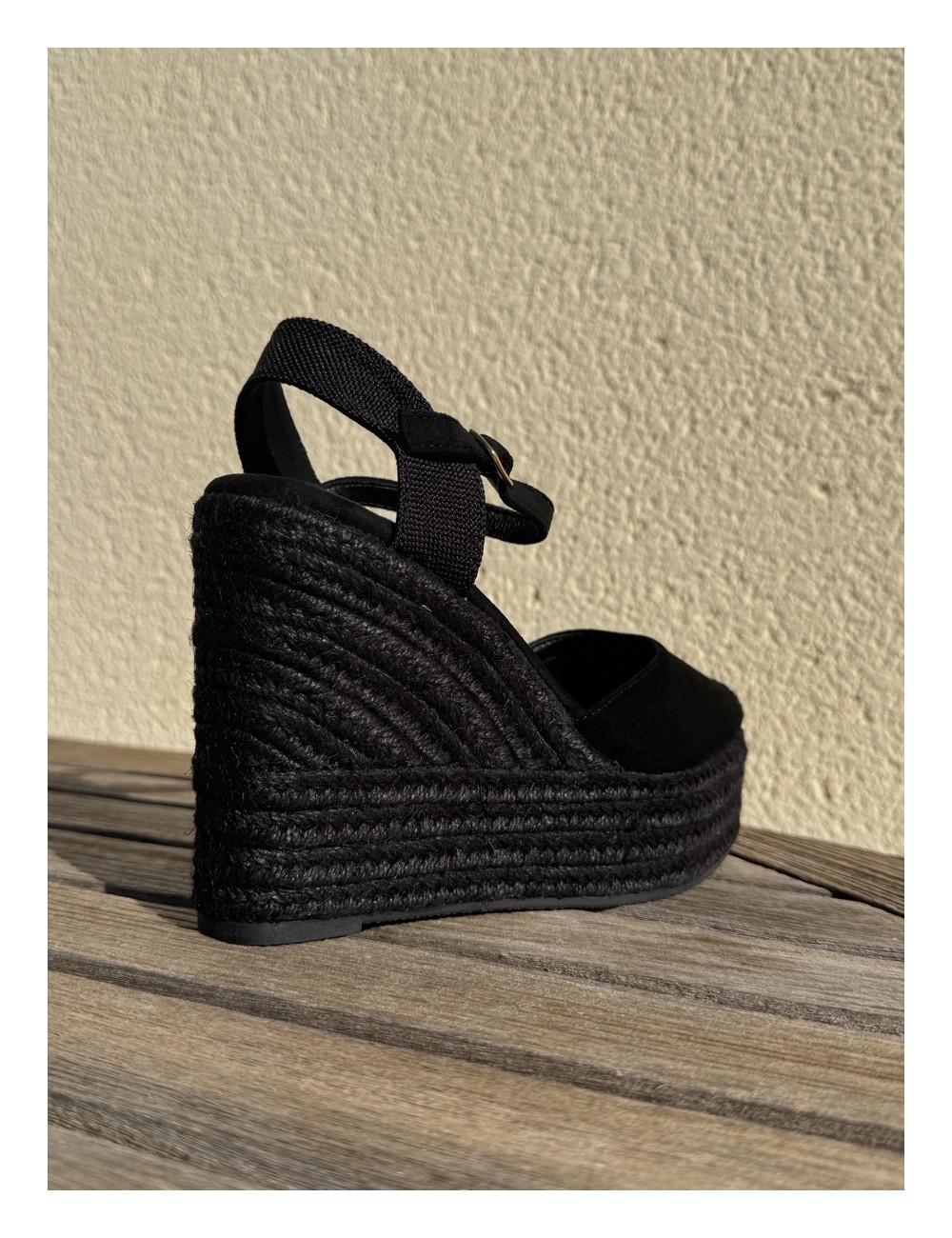 Sandalias con cuñas altas Loiri All Noir